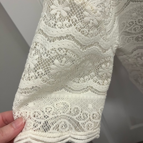 Free People Lacey Layering Ivory Blouse - Picture 8 of 10